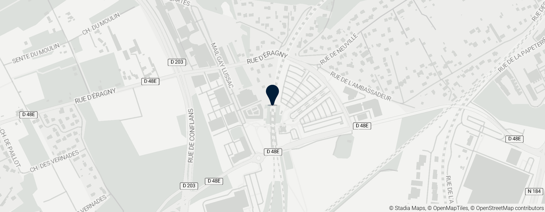 Map of Neuville-Université station