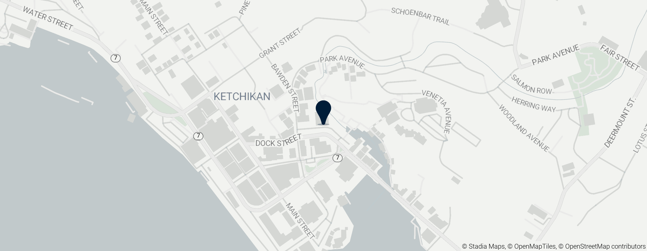 Map of Tongass Historical Museum