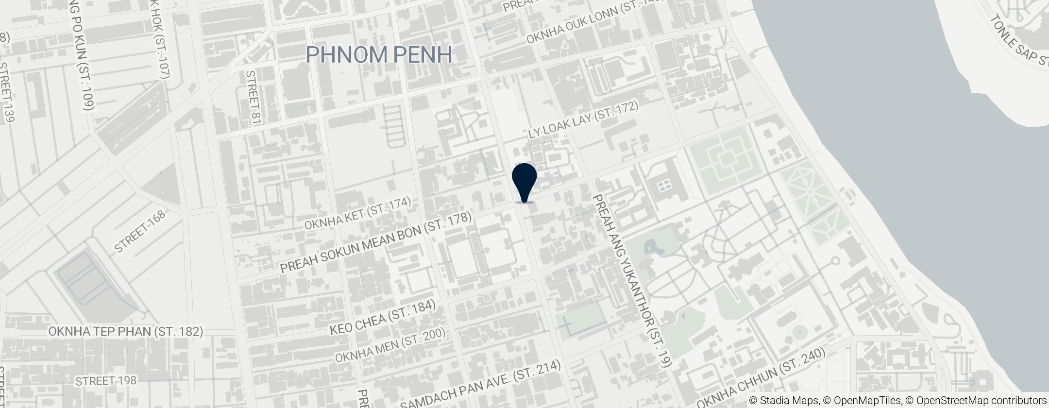 Map of The Gym Sports Bar