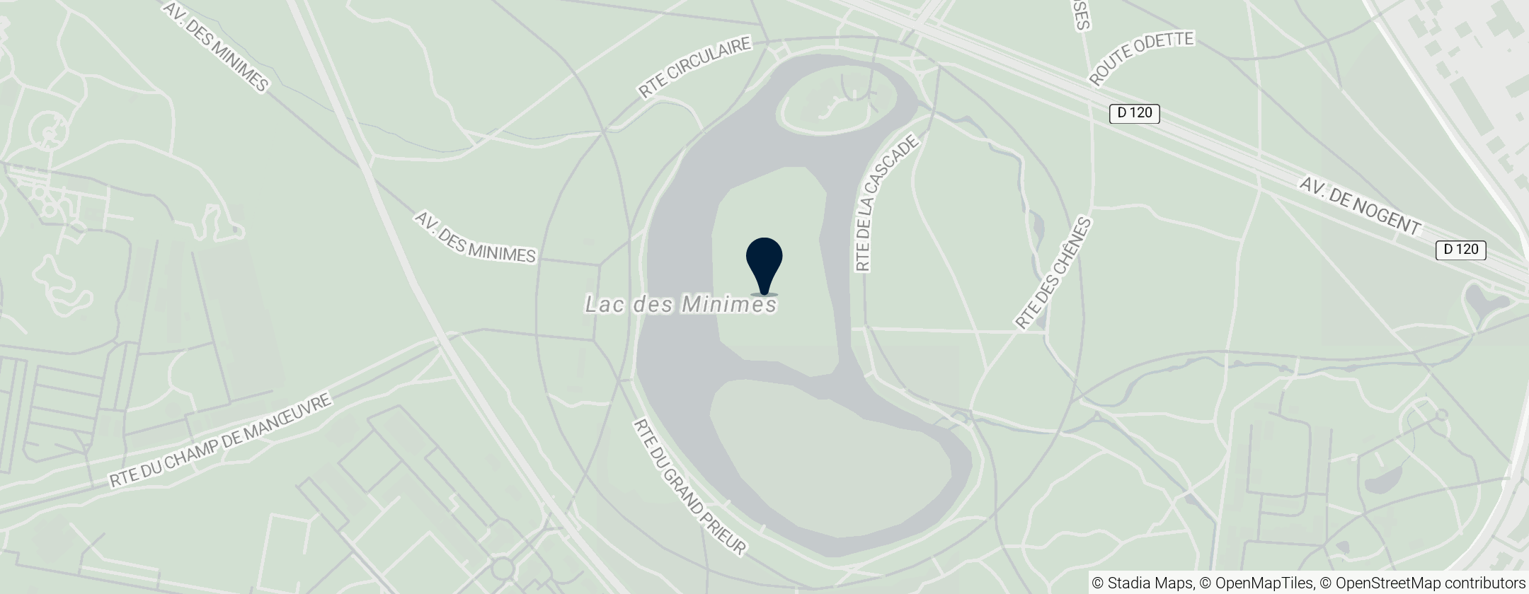 Map of Bois de Vincennes