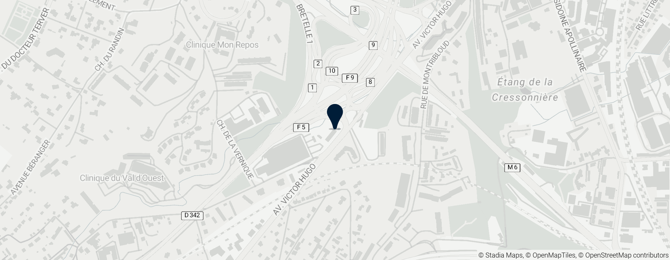 Map of Cité de la Création