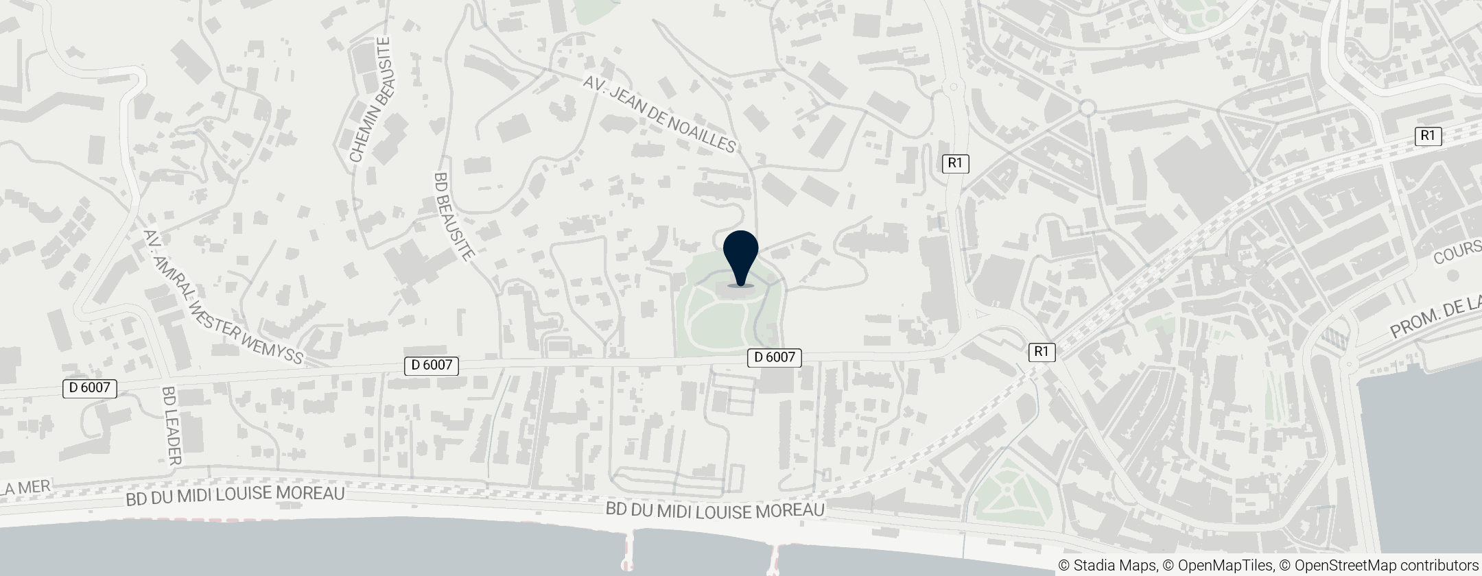 Map of Villa Rothschild Cannes