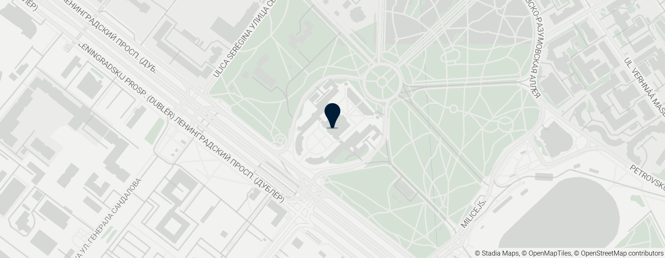 Map of Palais Petrovski