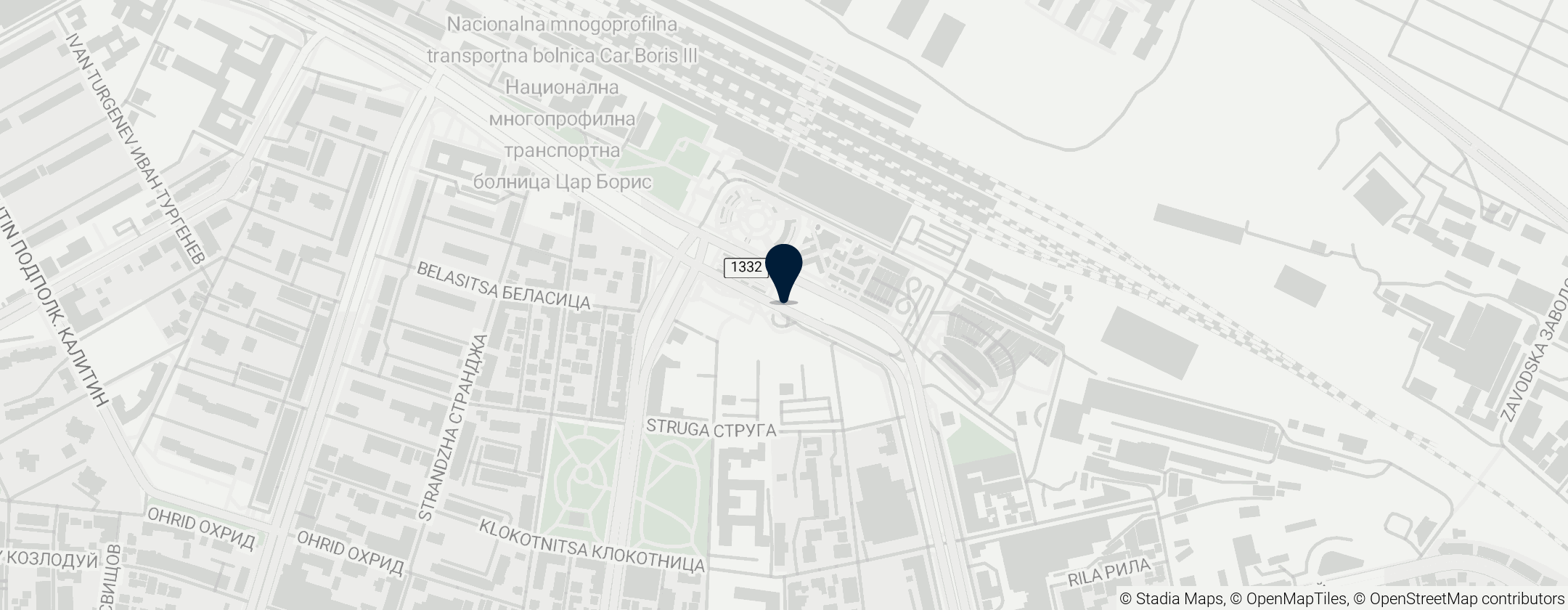 Map of Централна ж. п. гара