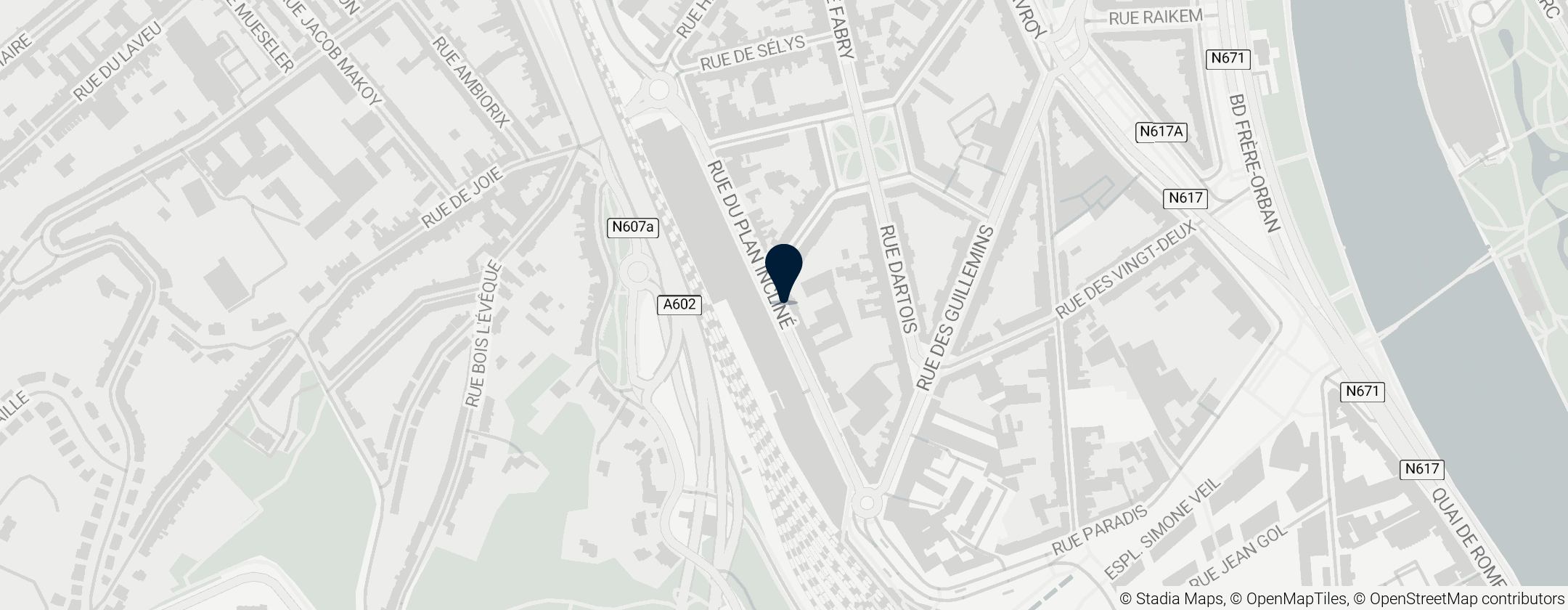 Map of Comedie Centrale de Liege