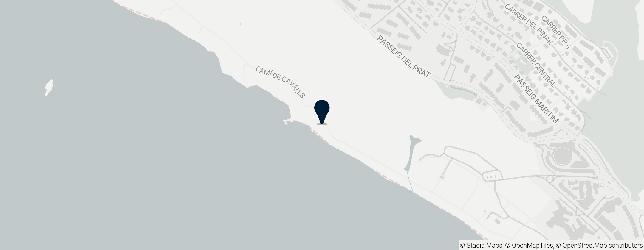 Map of Son Bou Beach