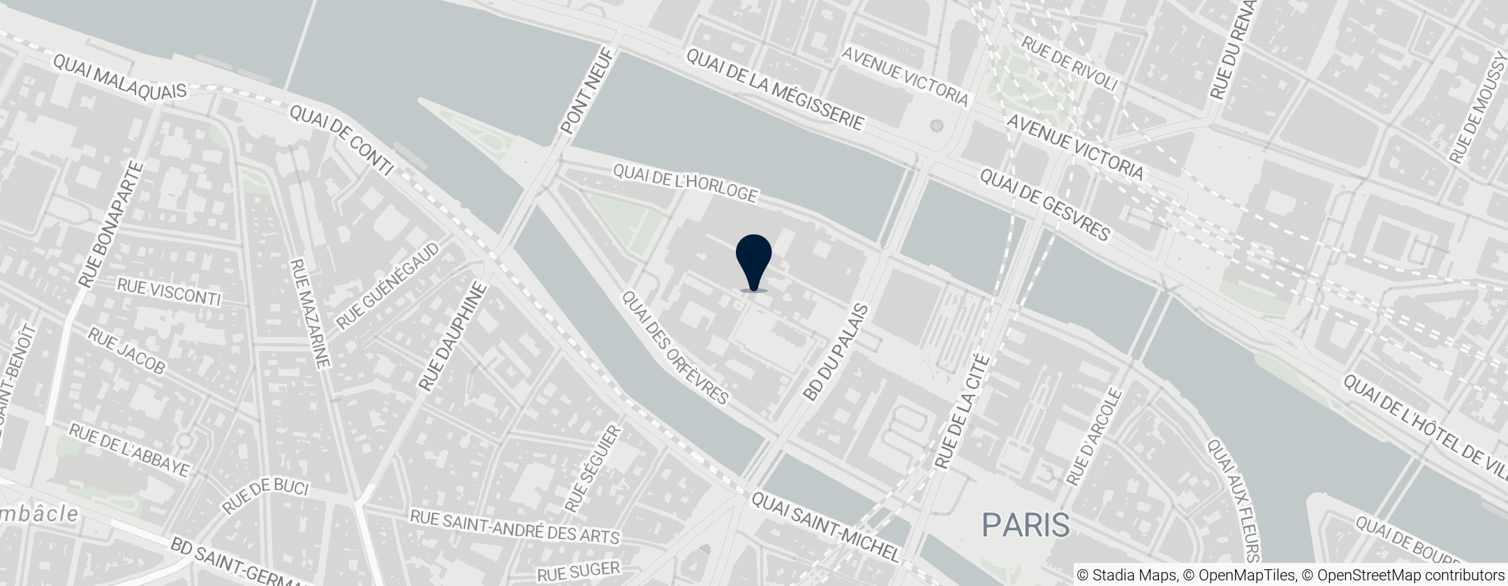 Map of 巴黎司法宮