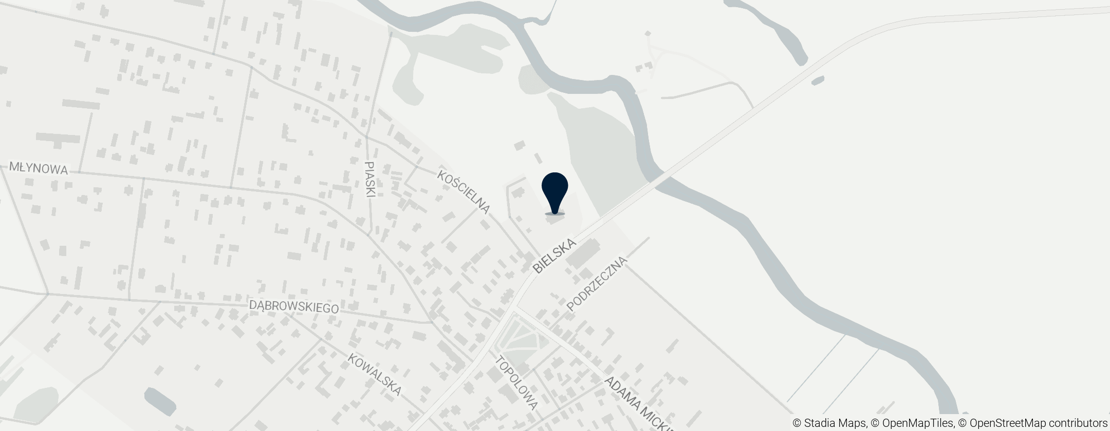 Map of Kościół Wniebowzięcia Najświętszej Maryi Panny i św. Stanisława w Narwi