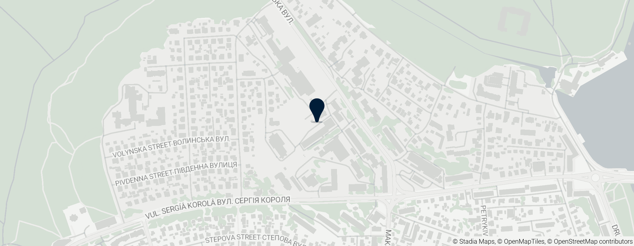 Map of West Ukrainian National University