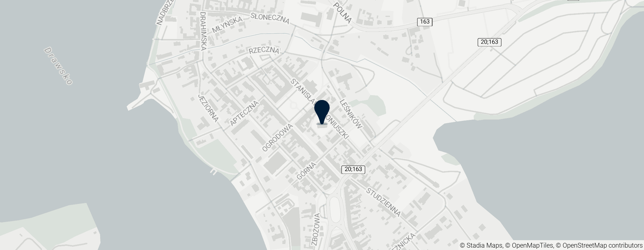 Map of Kościół Świętej Trójcy w Czaplinku