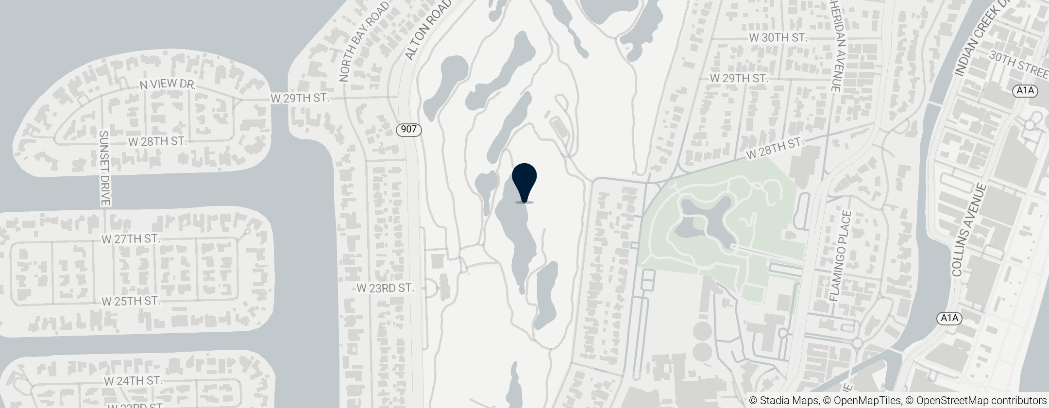 Map of Miami Beach Golf Club