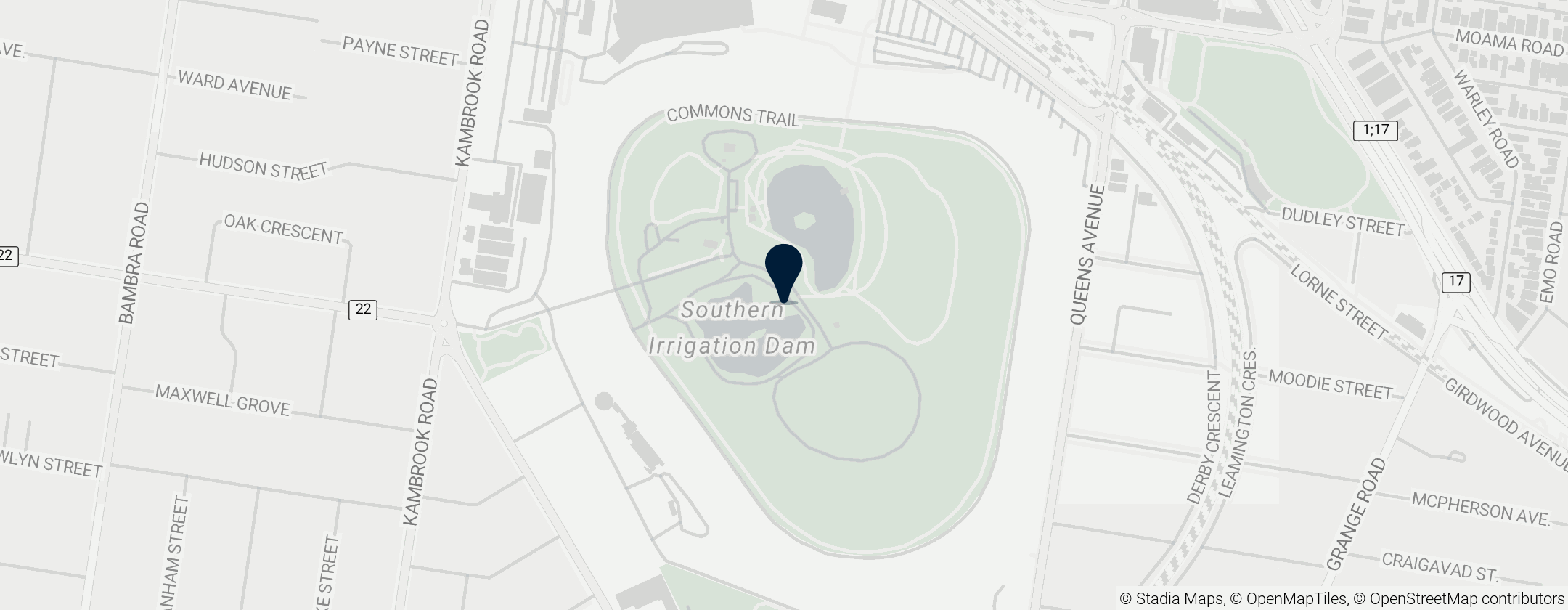 Map of Caulfield Racecourse