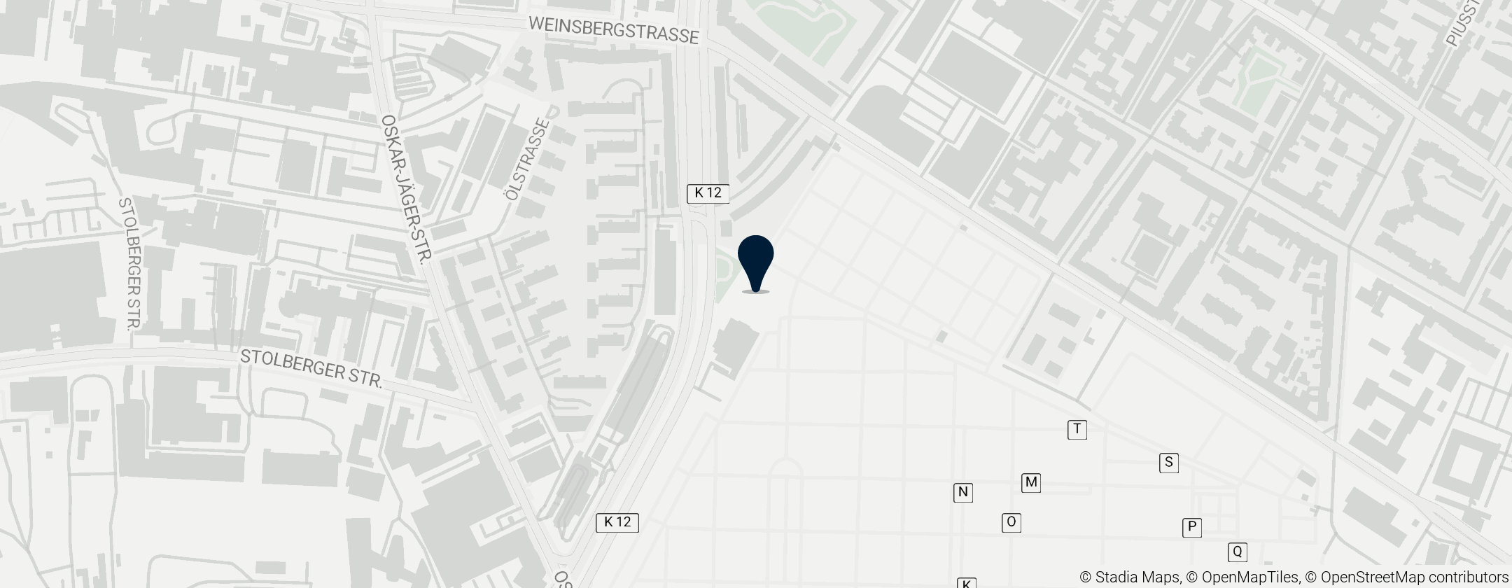 Map of Jüdischer Friedhof Ehrenfeld