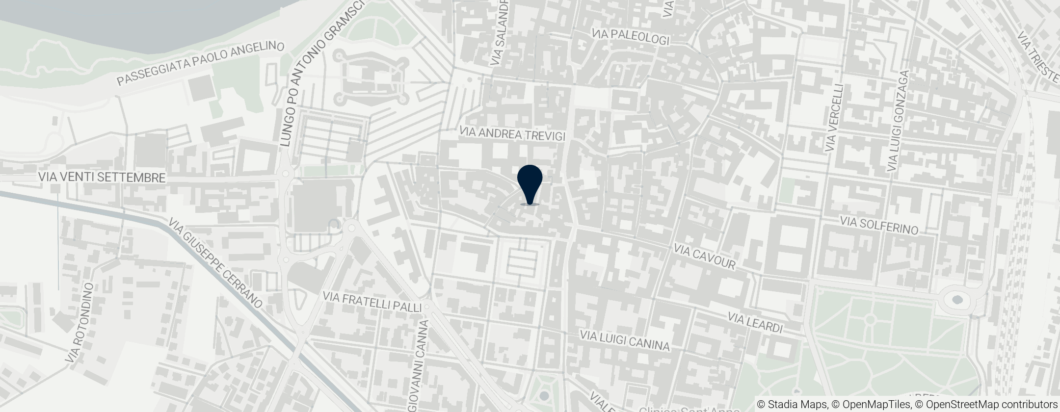 Map of Synagogue de Casale Monferrato