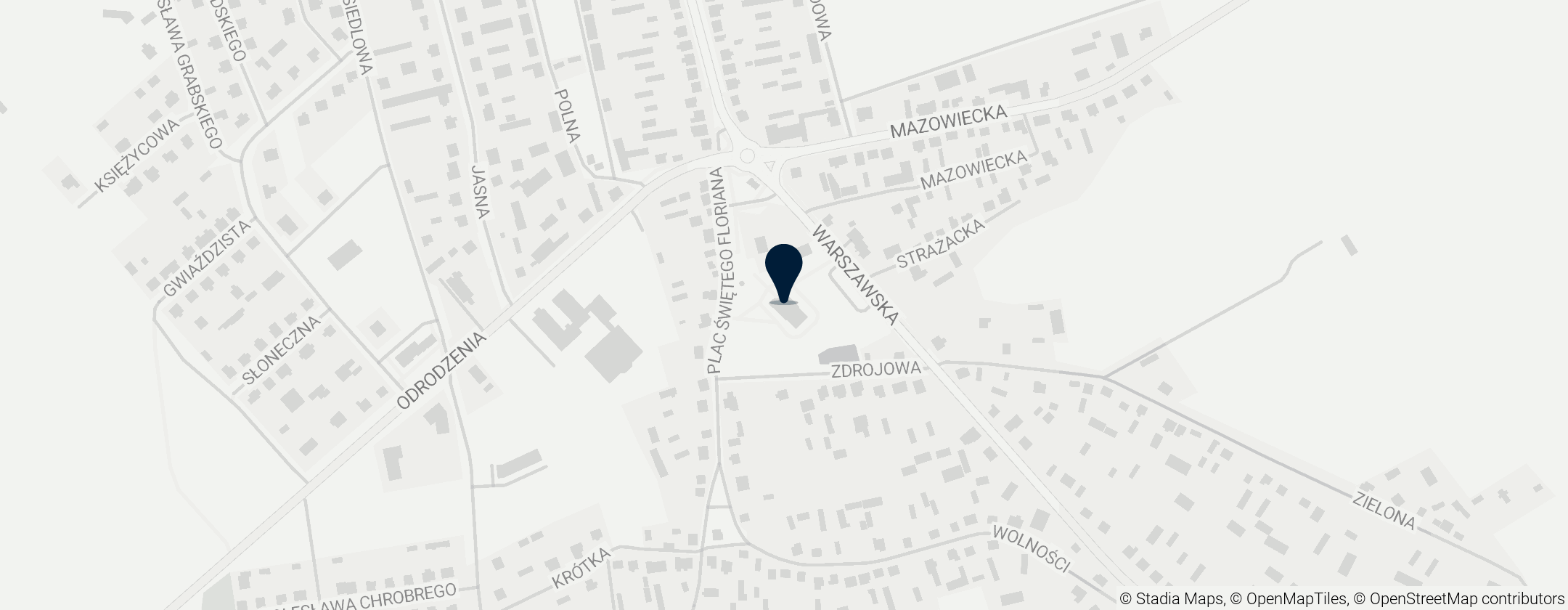 Map of Parafia św. Floriana w Jednorożcu