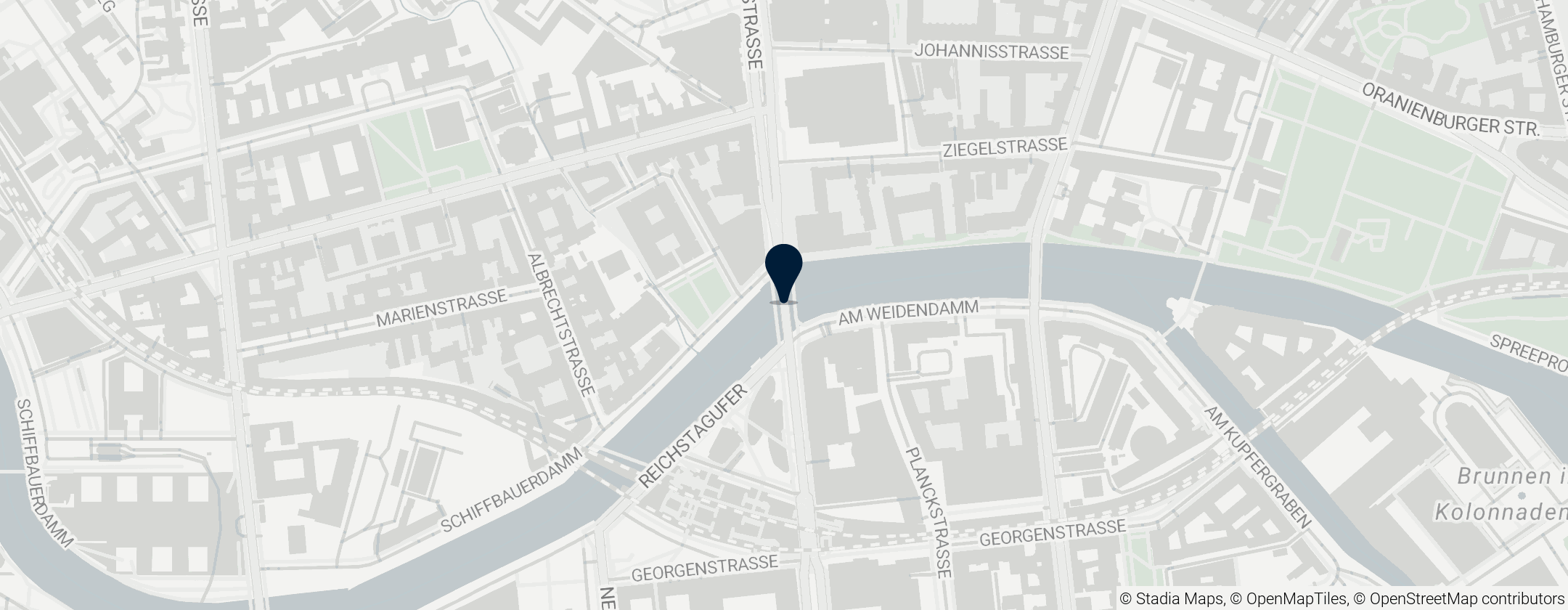 Map of Weidendammer Brücke