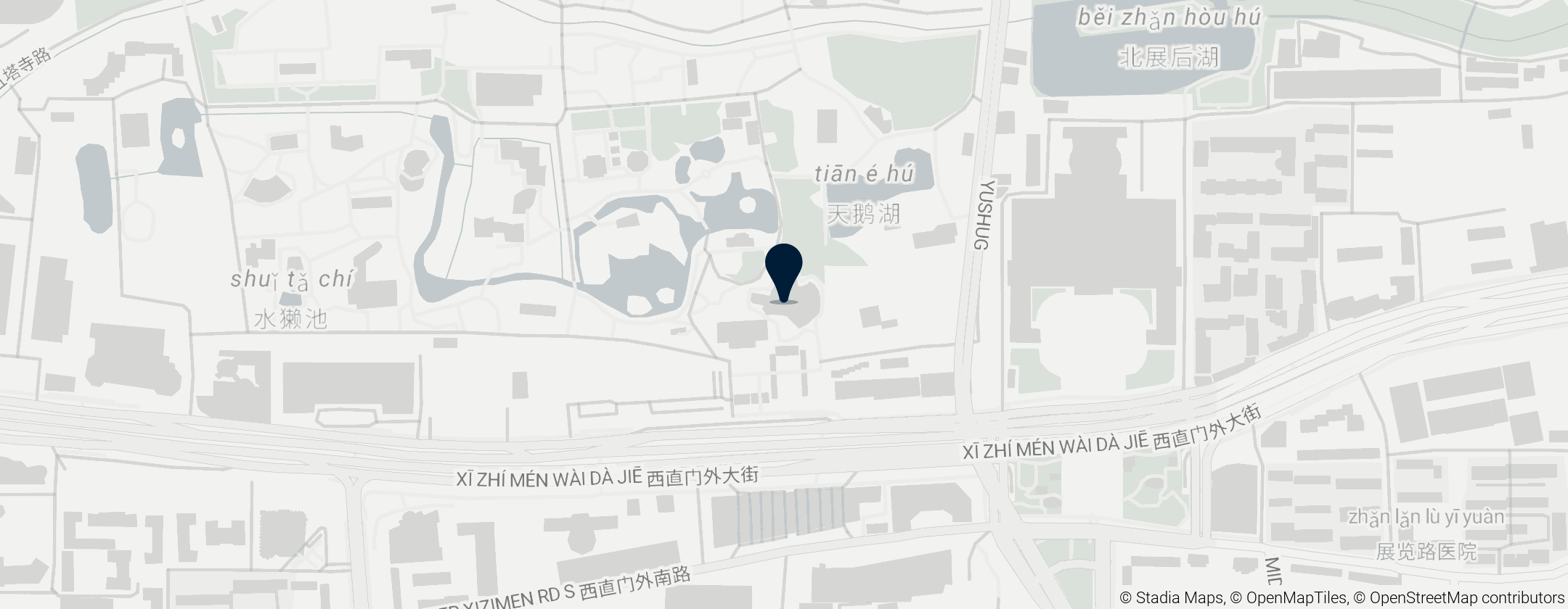 Map of Beijing Aquarium