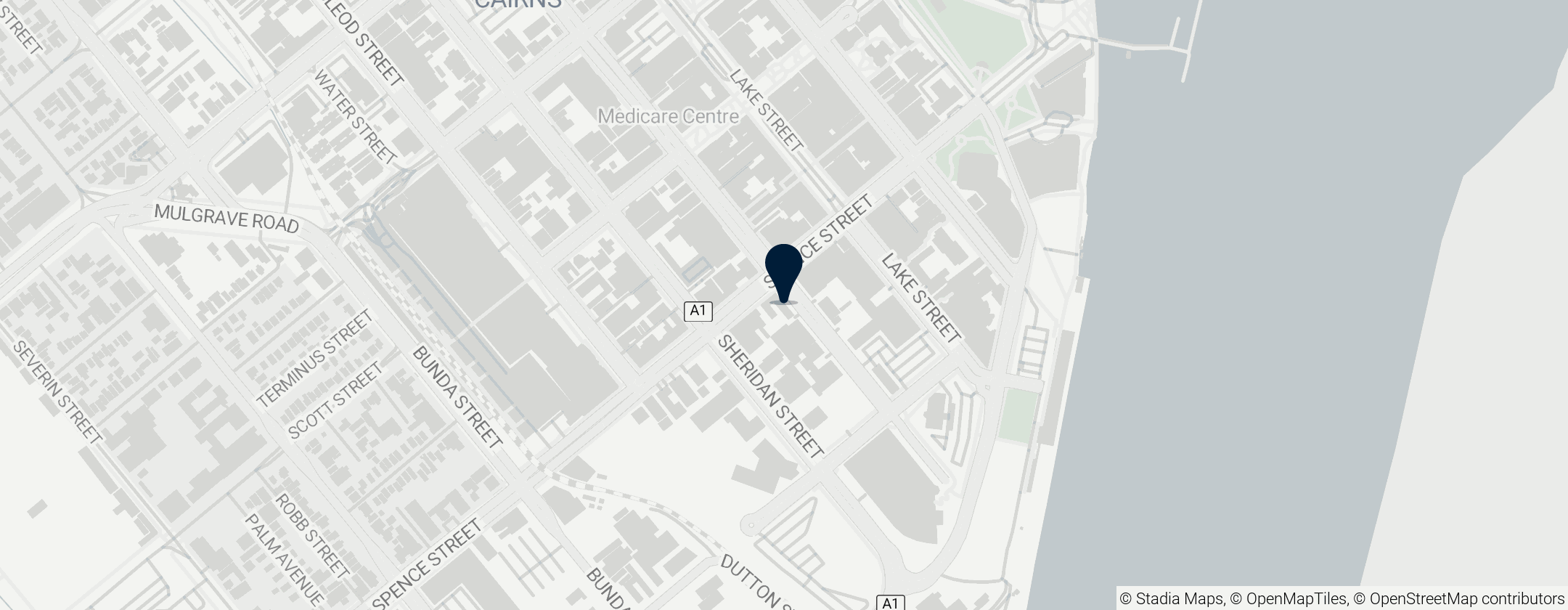 Map of Tiny's Juice Bar