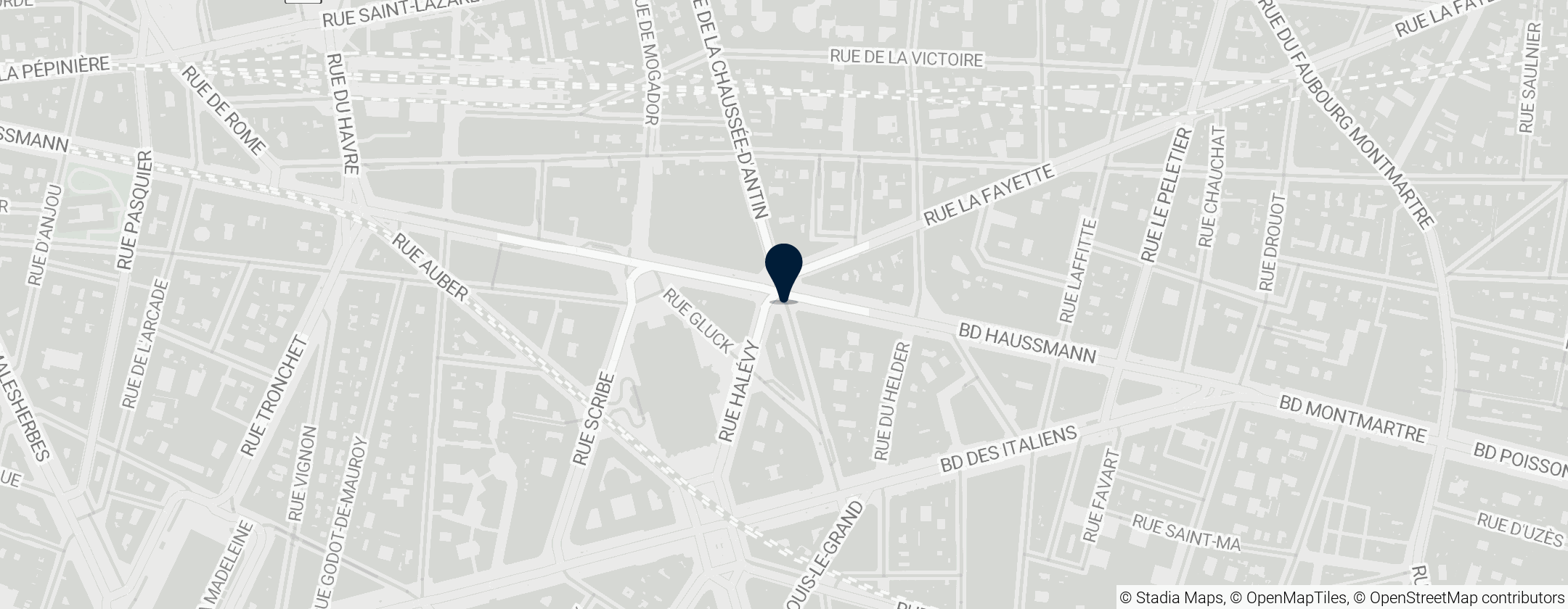 Map of Quartier Haussmann-Opéra