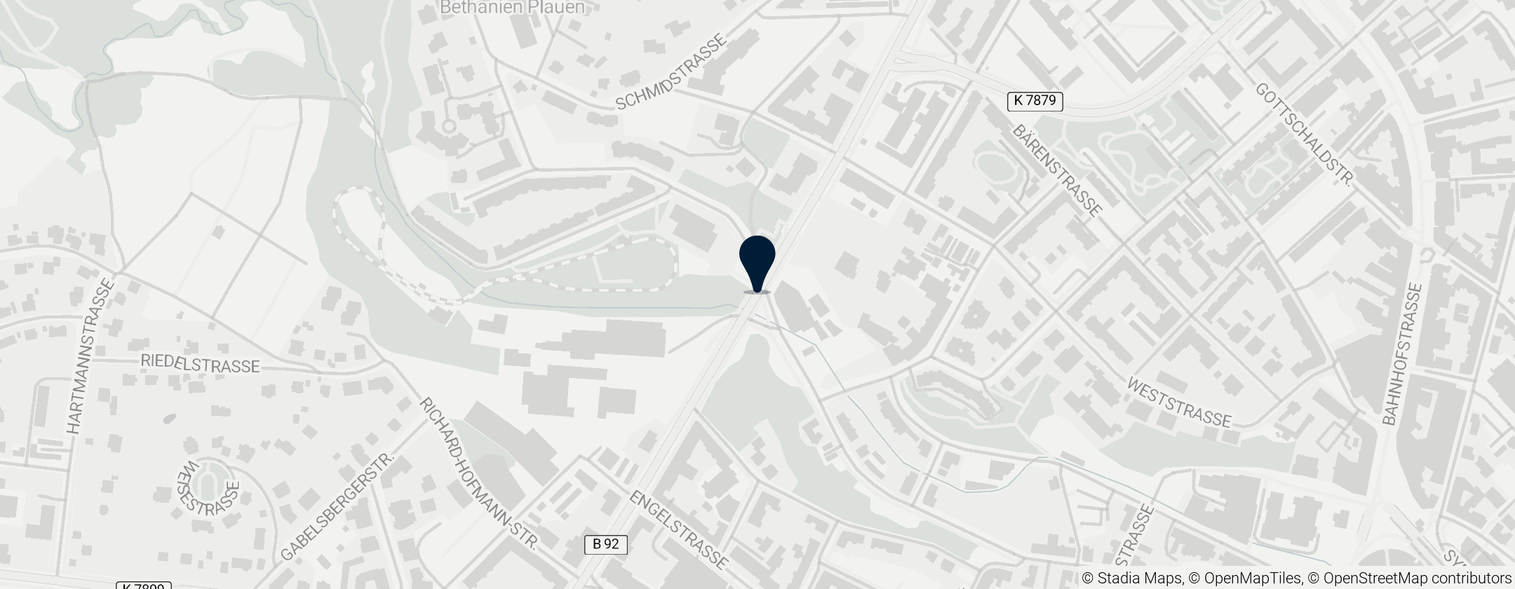 Map of Friedensbrücke