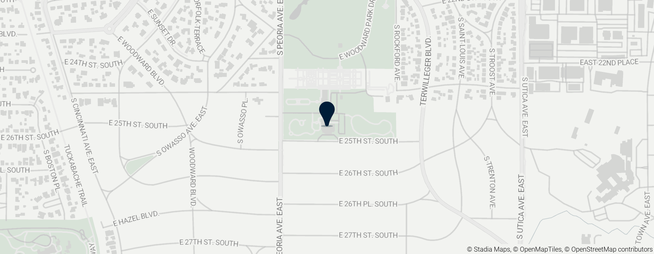 Map of Tulsa Historical Society