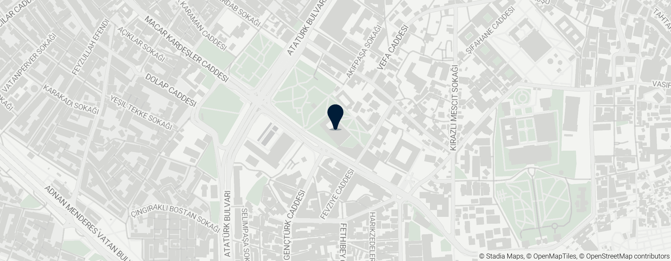 Map of Мечеть Шехзаде