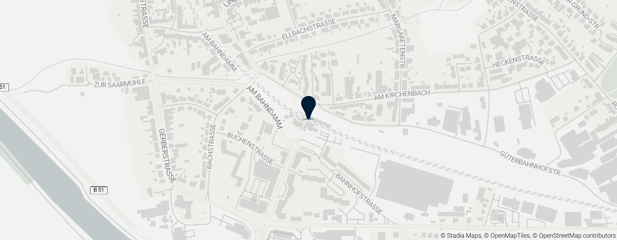 Map of Saarlouis Hbf