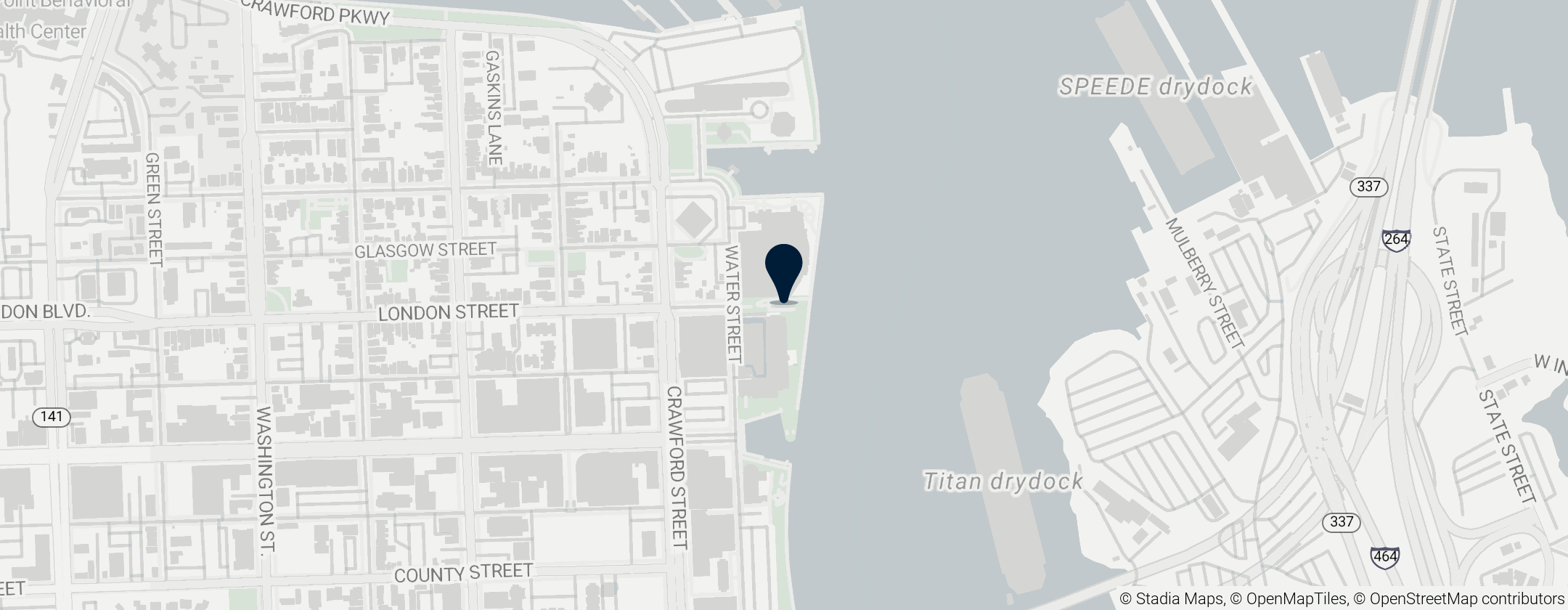 Map of United States lightship Portsmouth