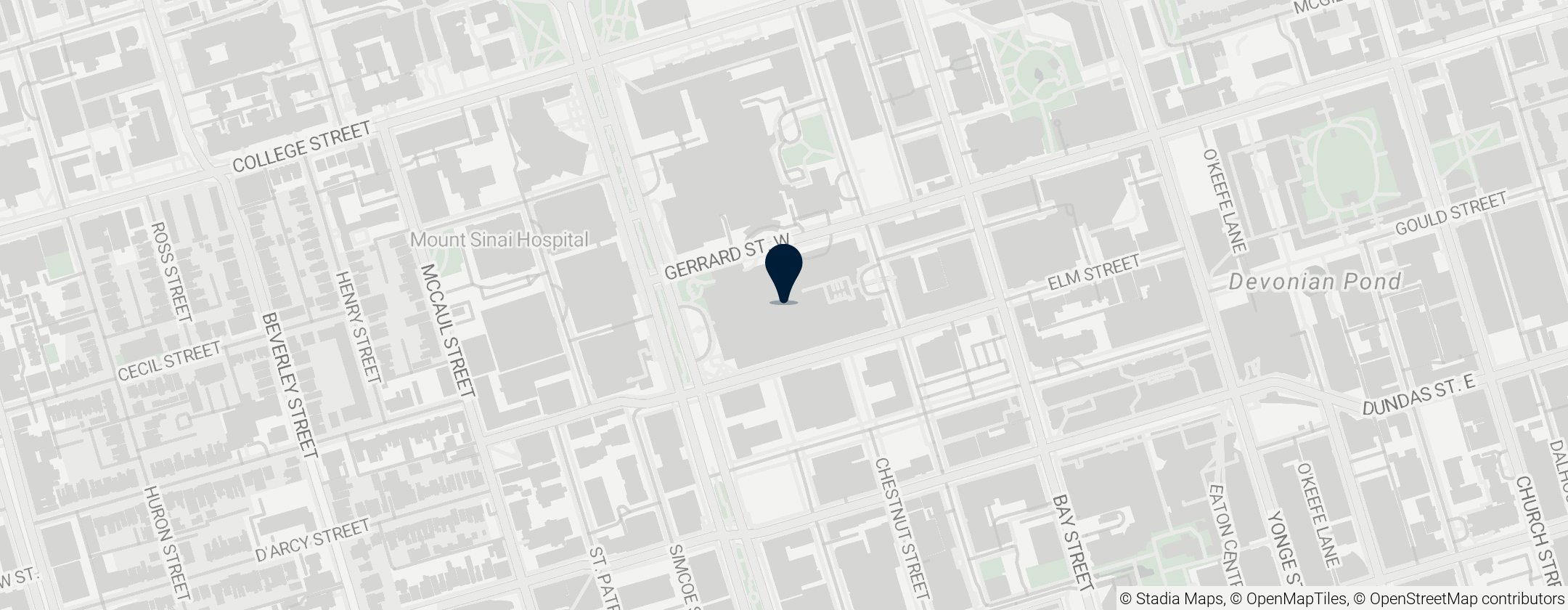 Map of Hospital for Sick Children