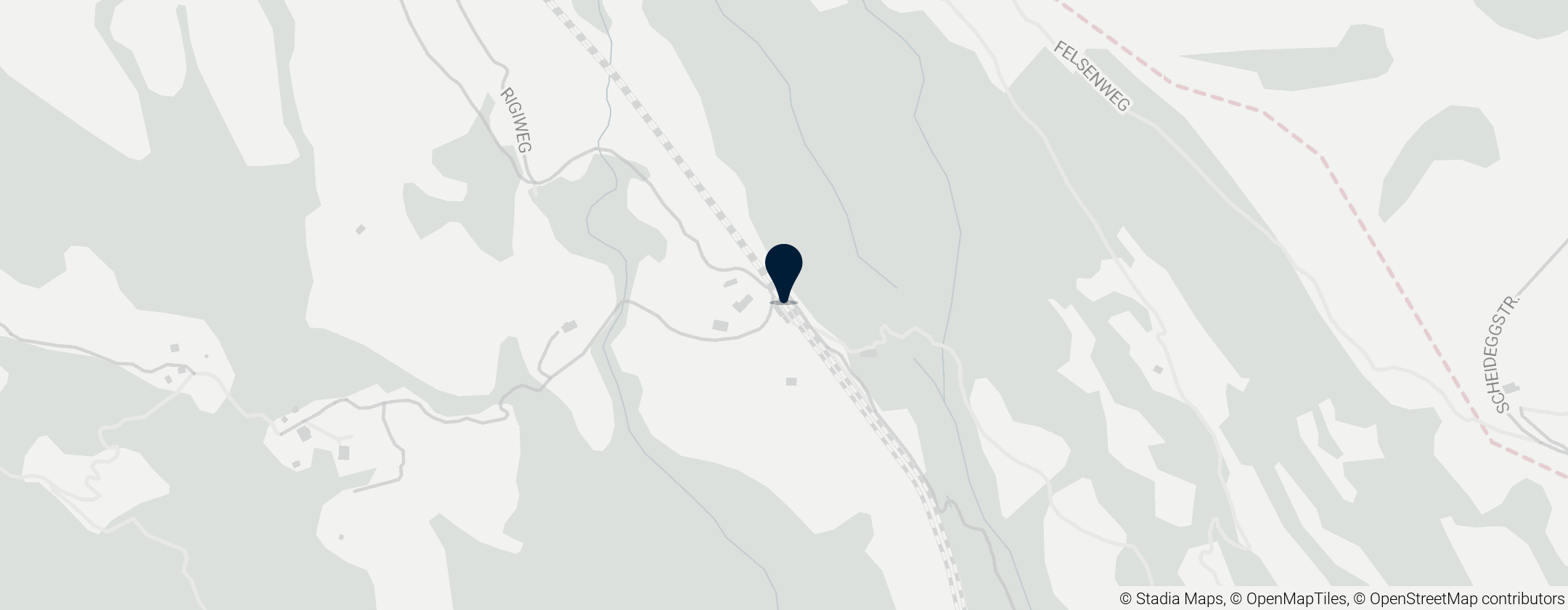 Map of Vitznau–Rigi railway line