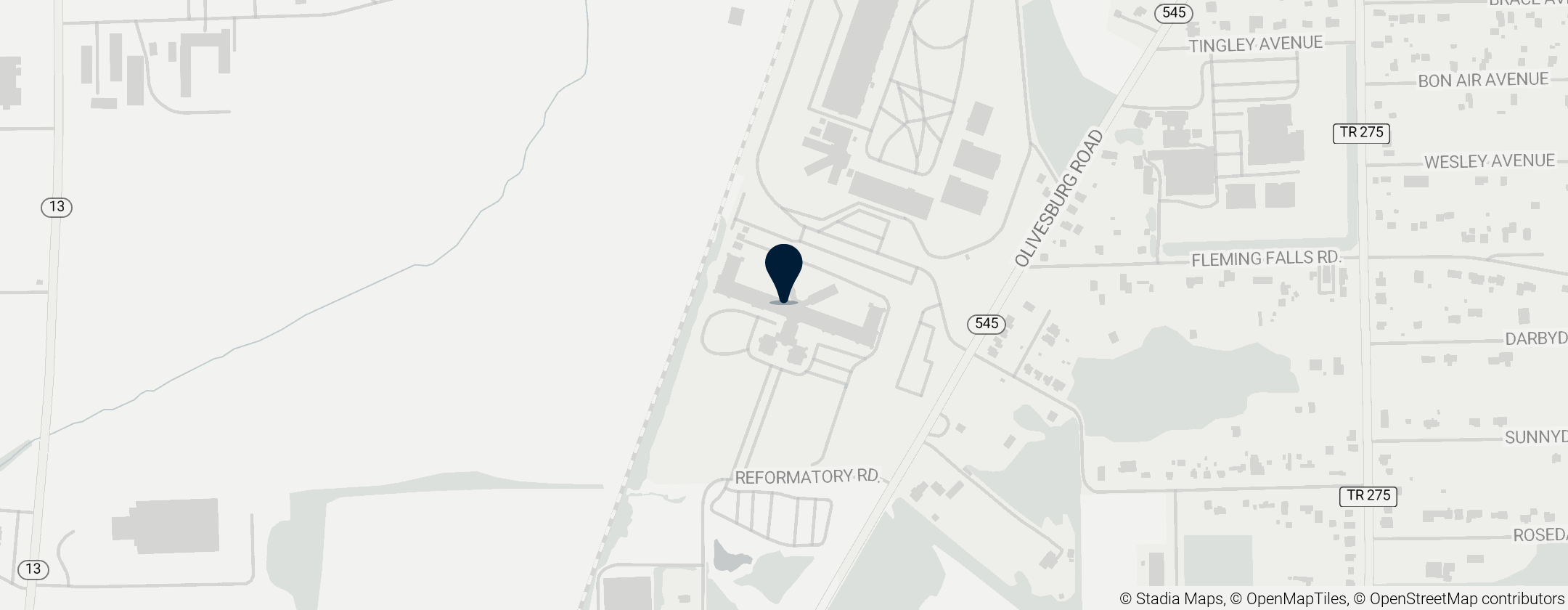 Map of Ohio State Reformatory