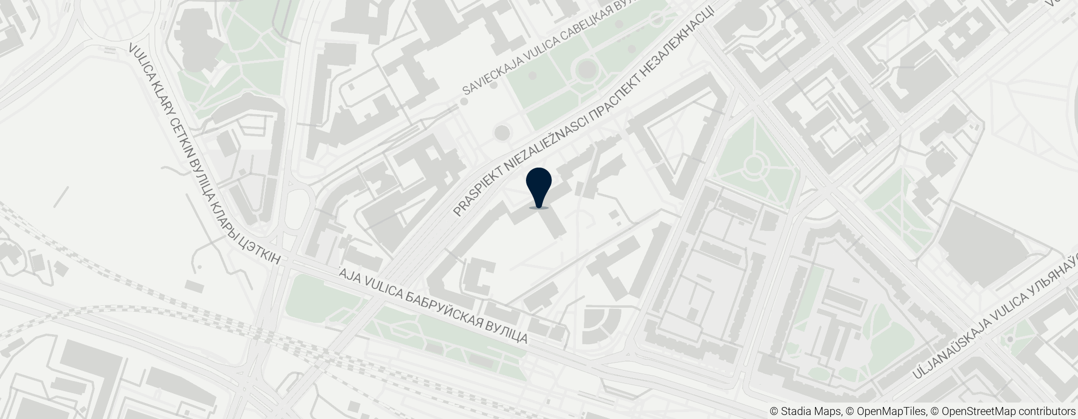 Map of Belarus Devlet Üniversitesi