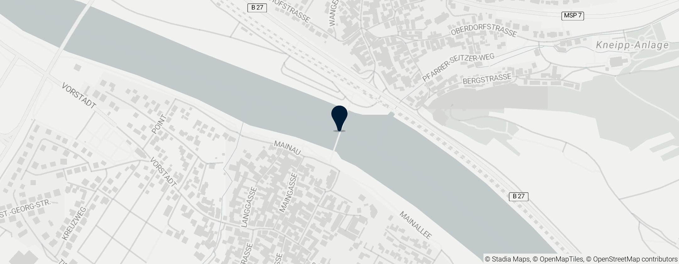 Map of Alte Mainbrücke Zellingen