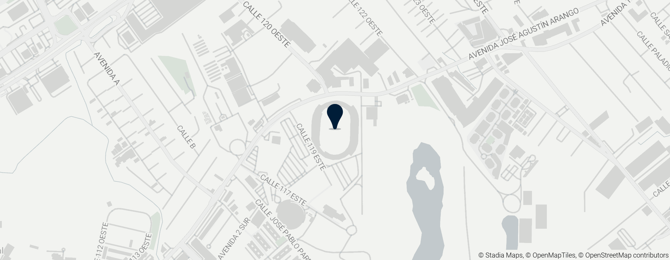 Map of Estadio Rommel Fernández