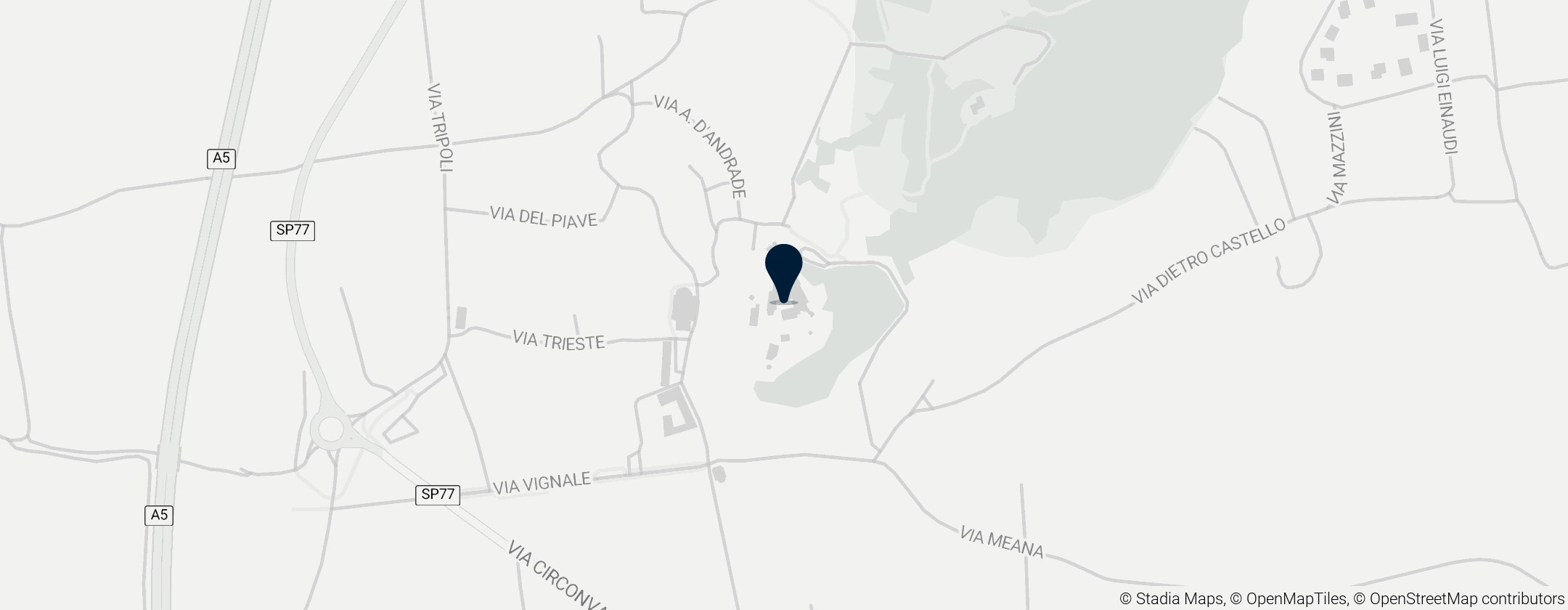 Map of Pavone Canavese Castle