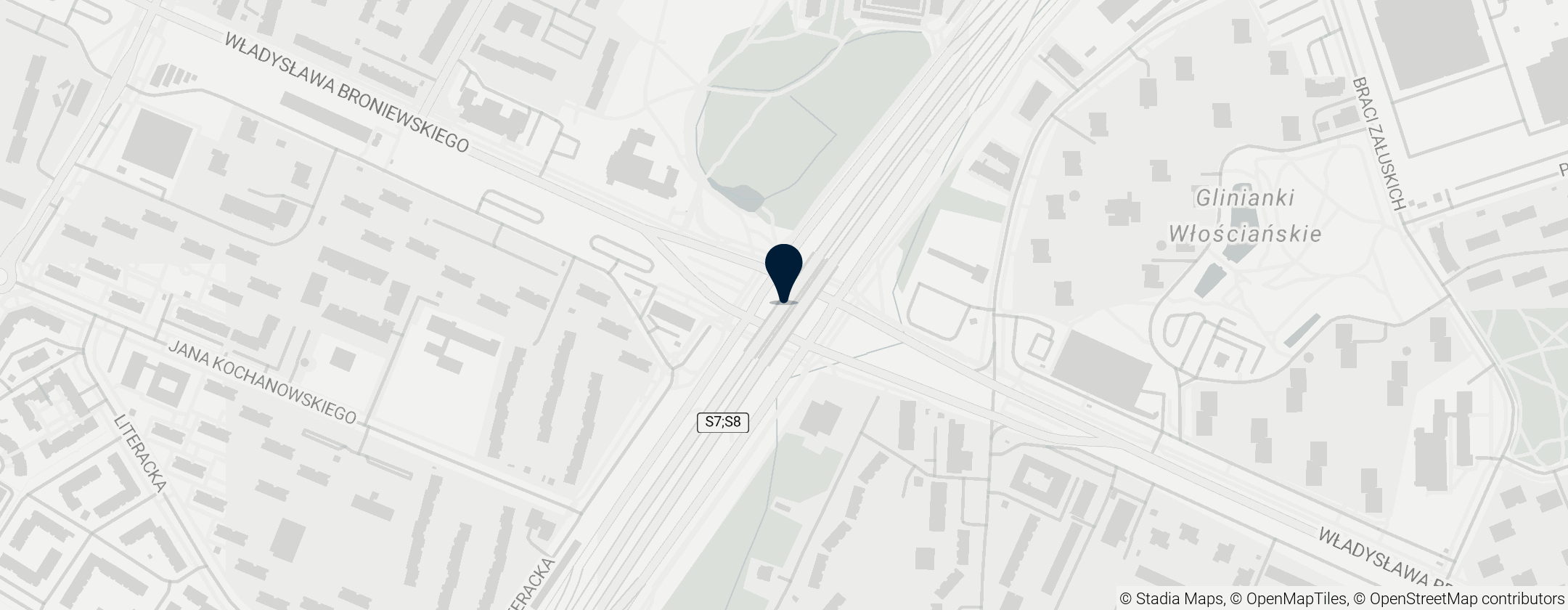 Map of Trasa Armii Krajowej w Warszawie