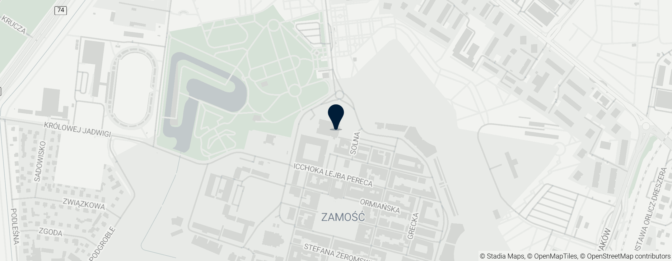 Map of Kościół św. Katarzyny w Zamościu