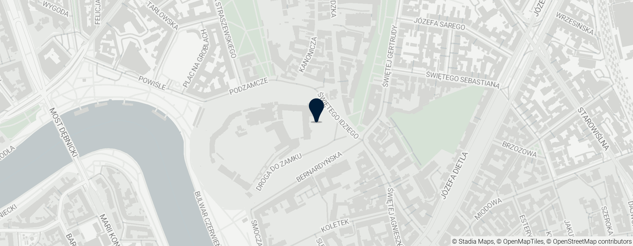 Map of Royal Garden in Kraków