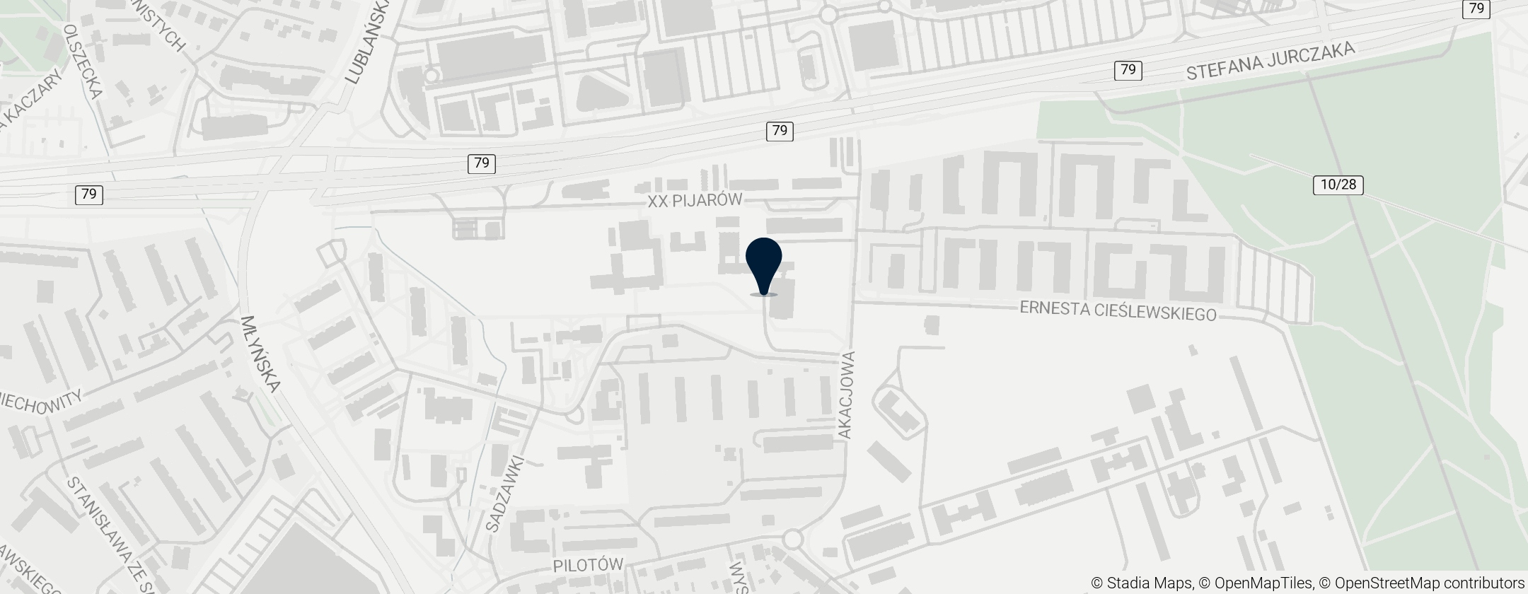 Map of Liceum Ogólnokształcące Zakonu Pijarów im. Stanisława Konarskiego w Krakowie