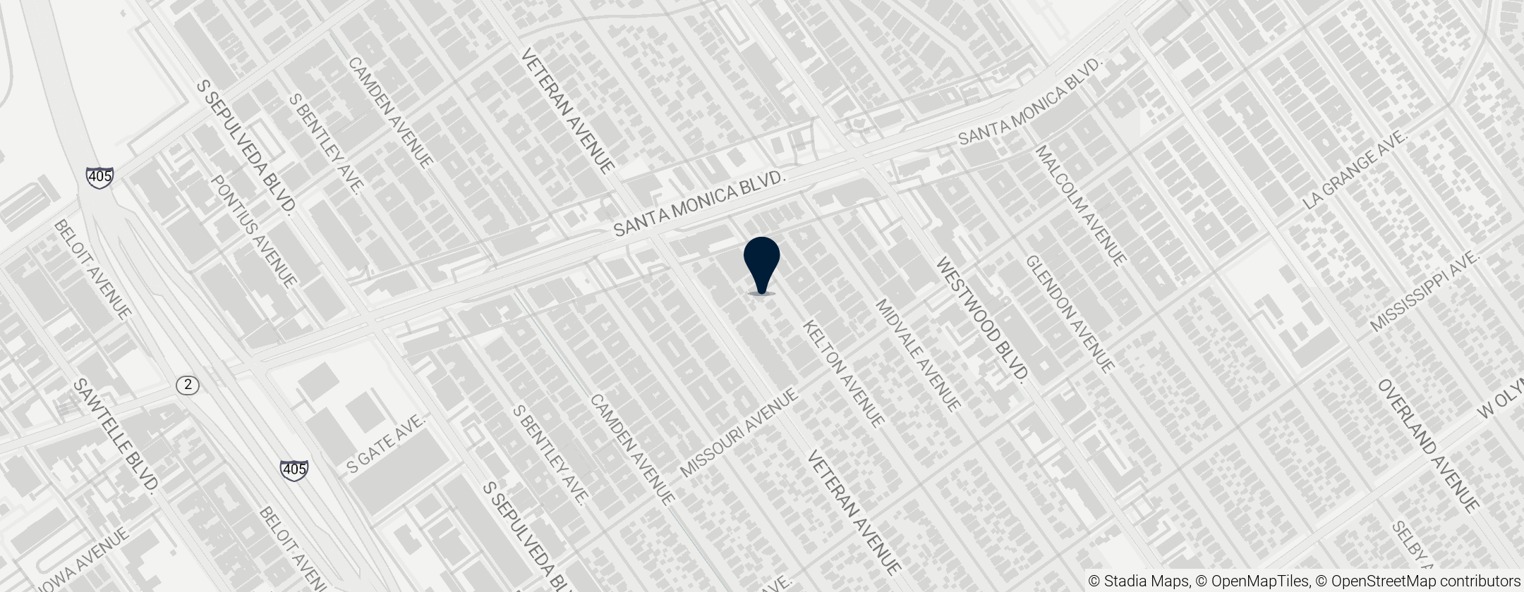 Map of List of Los Angeles Historic-Cultural Monuments on the Westside