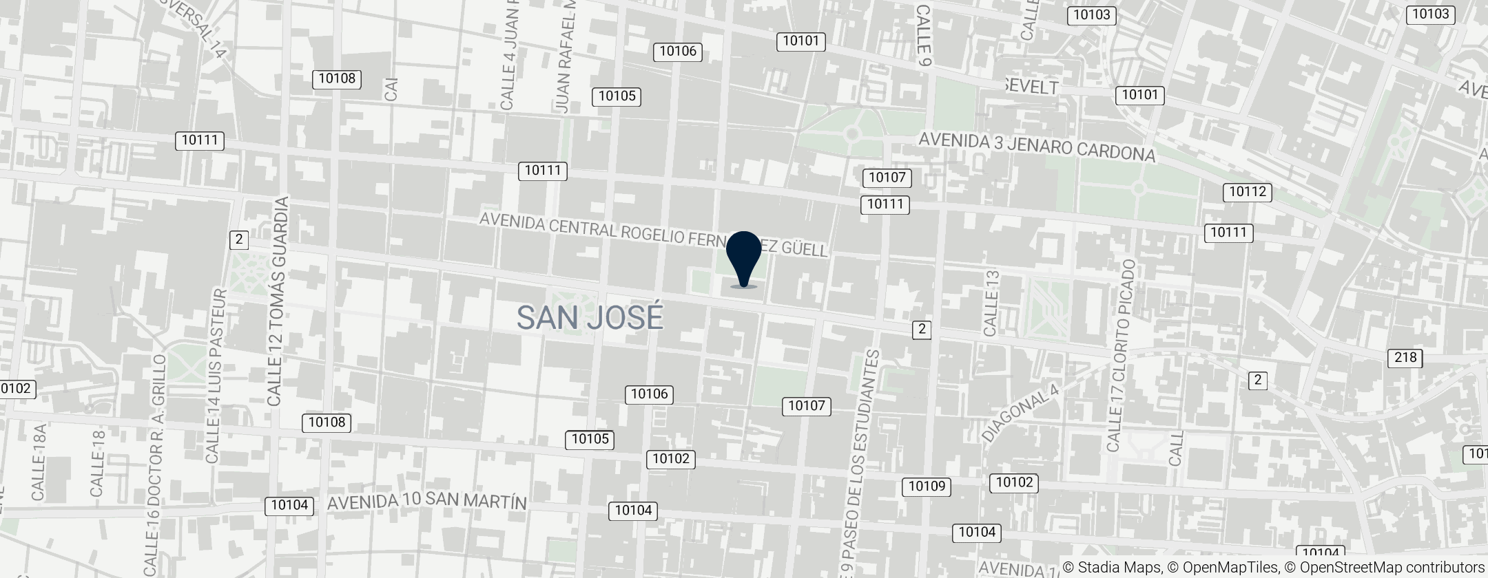 Map of Teatro Nacional