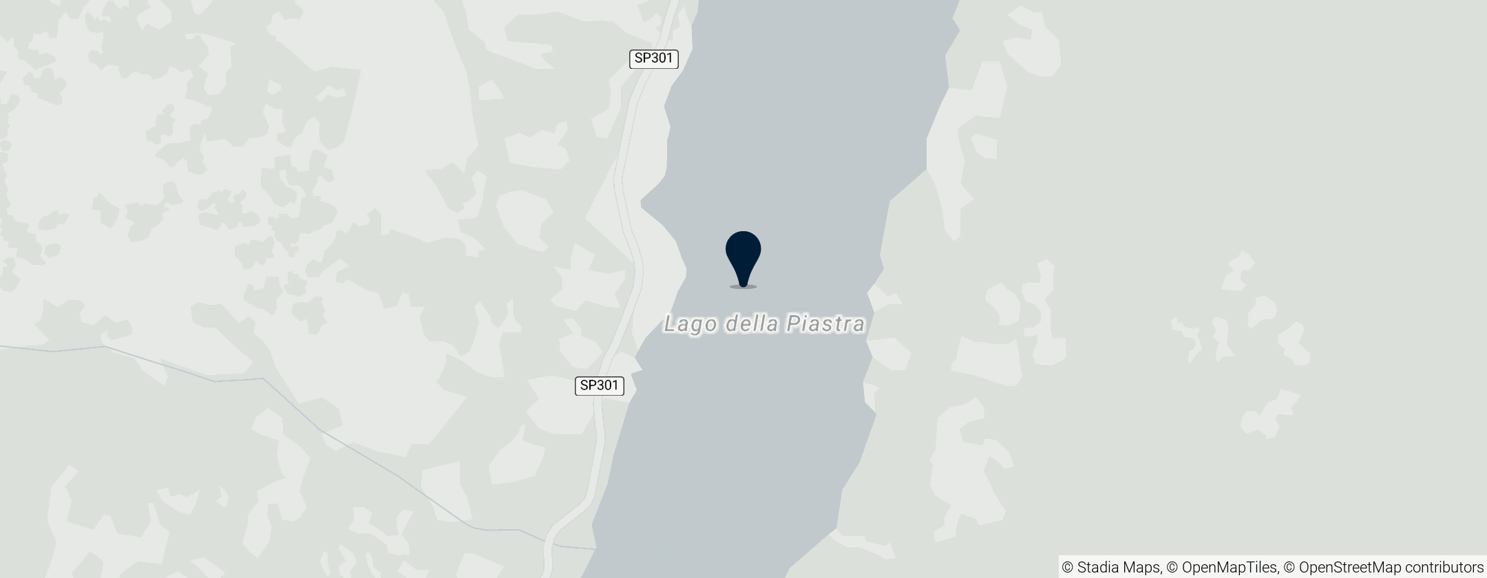 Map of Lago della Piastra