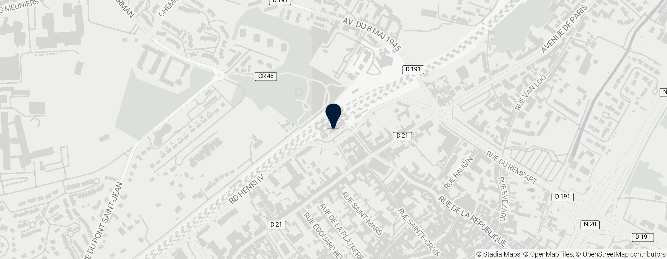 Map of Étampes station