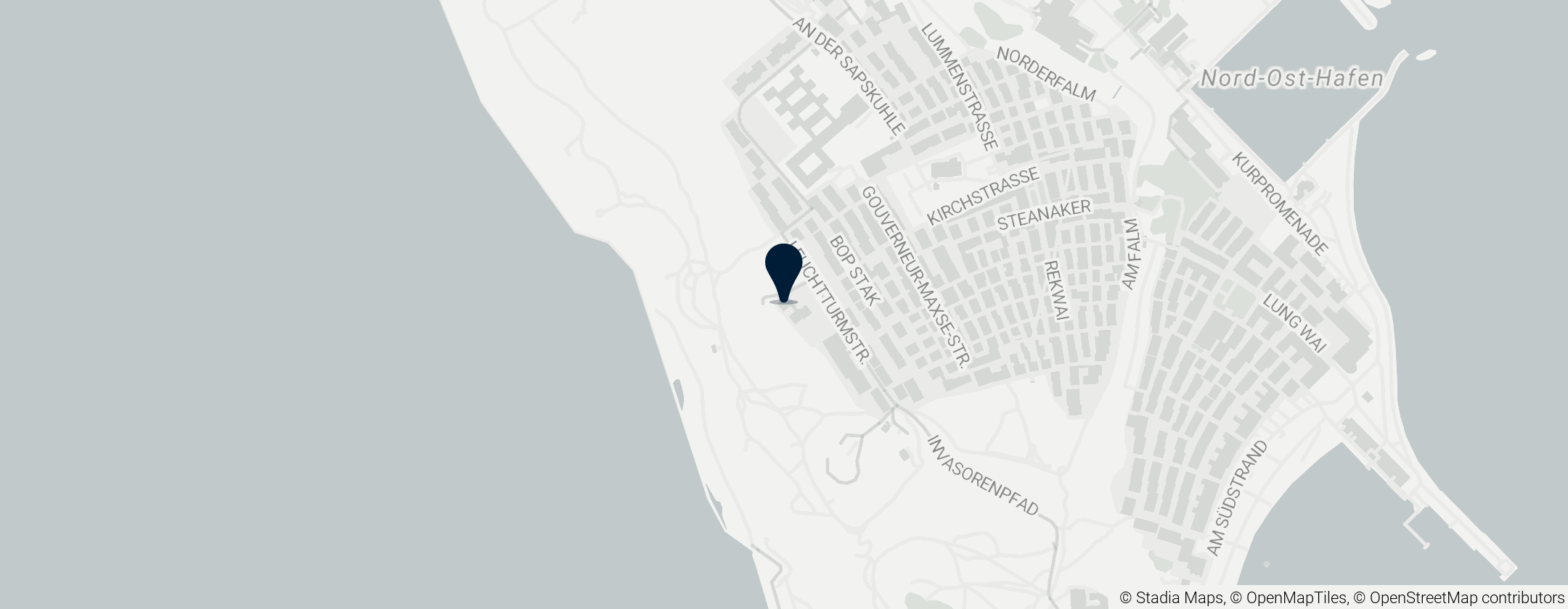 Map of Heligoland Lighthouse