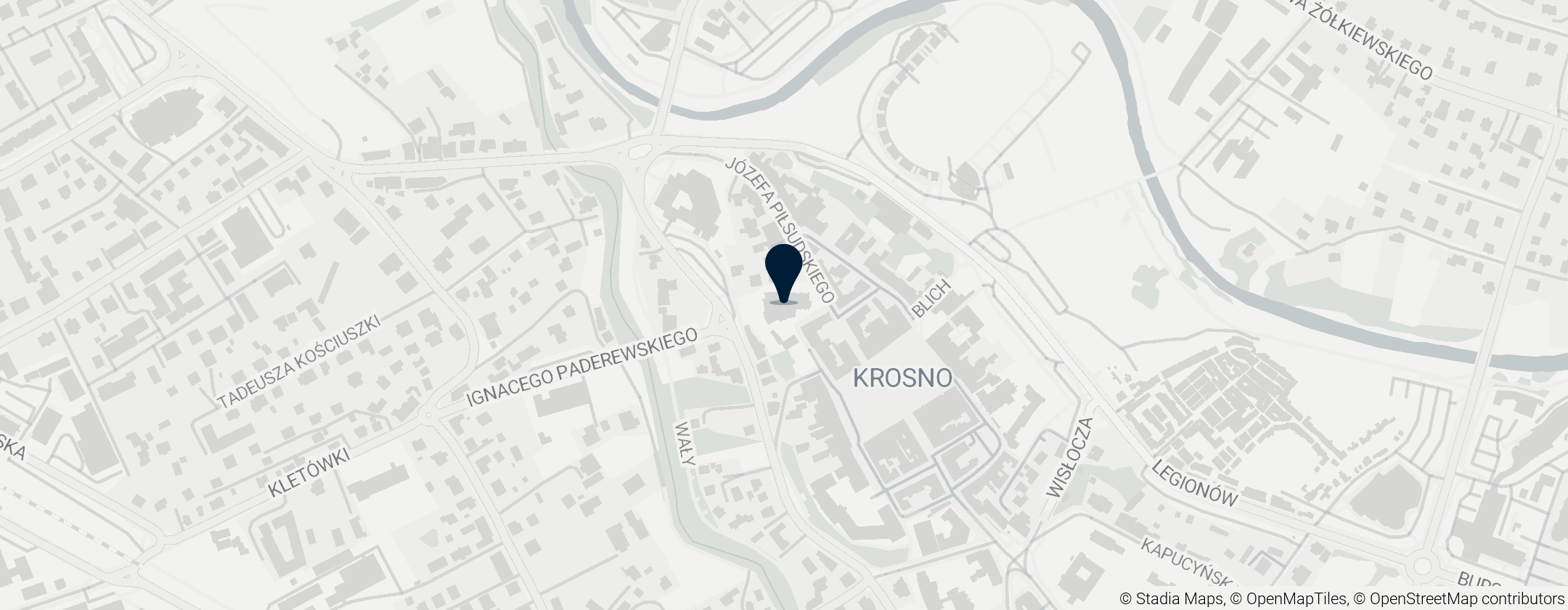 Map of Bazylika kolegiacka Świętej Trójcy w Krośnie