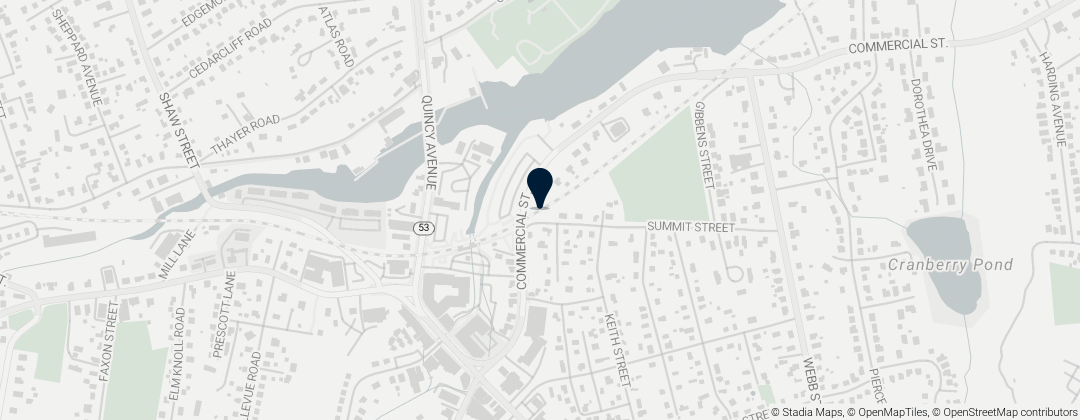 Map of Weymouth Landing/East Braintree