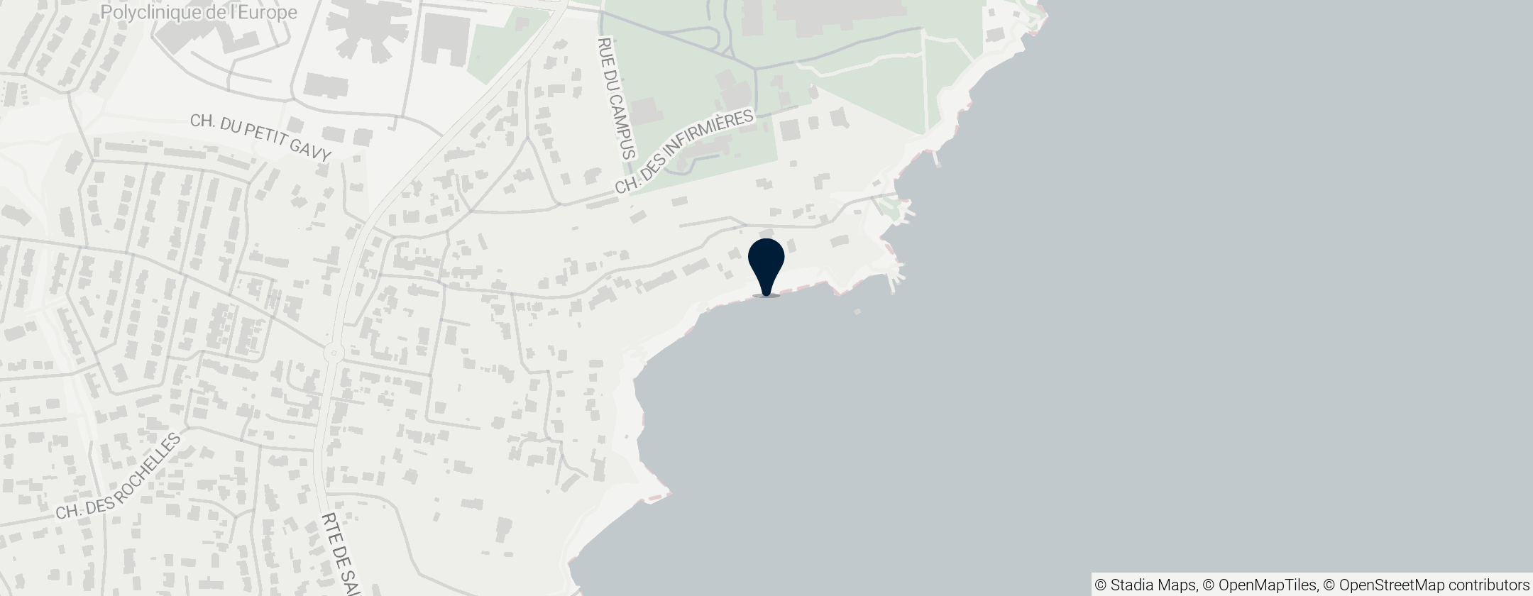 Map of Trébézy Beach