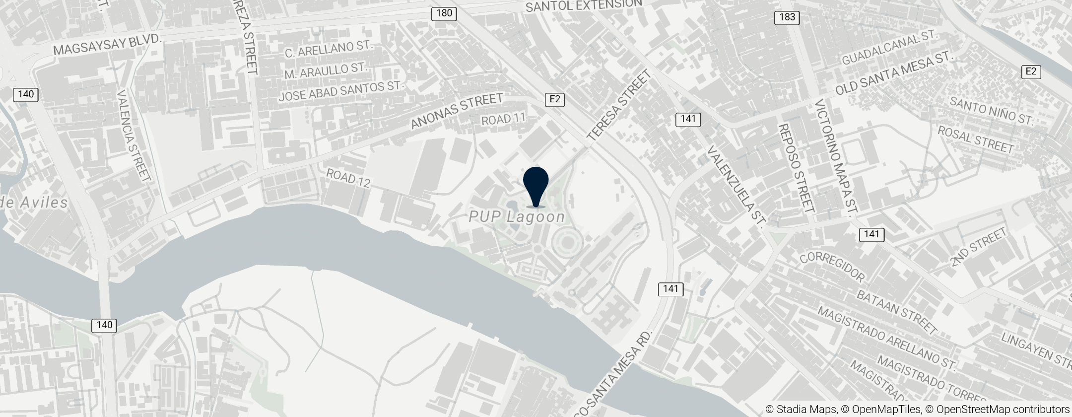 Map of Polytechnic University of the Philippines