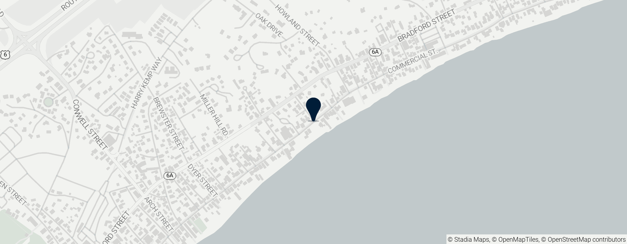 Map of Commercial Street Provincetown