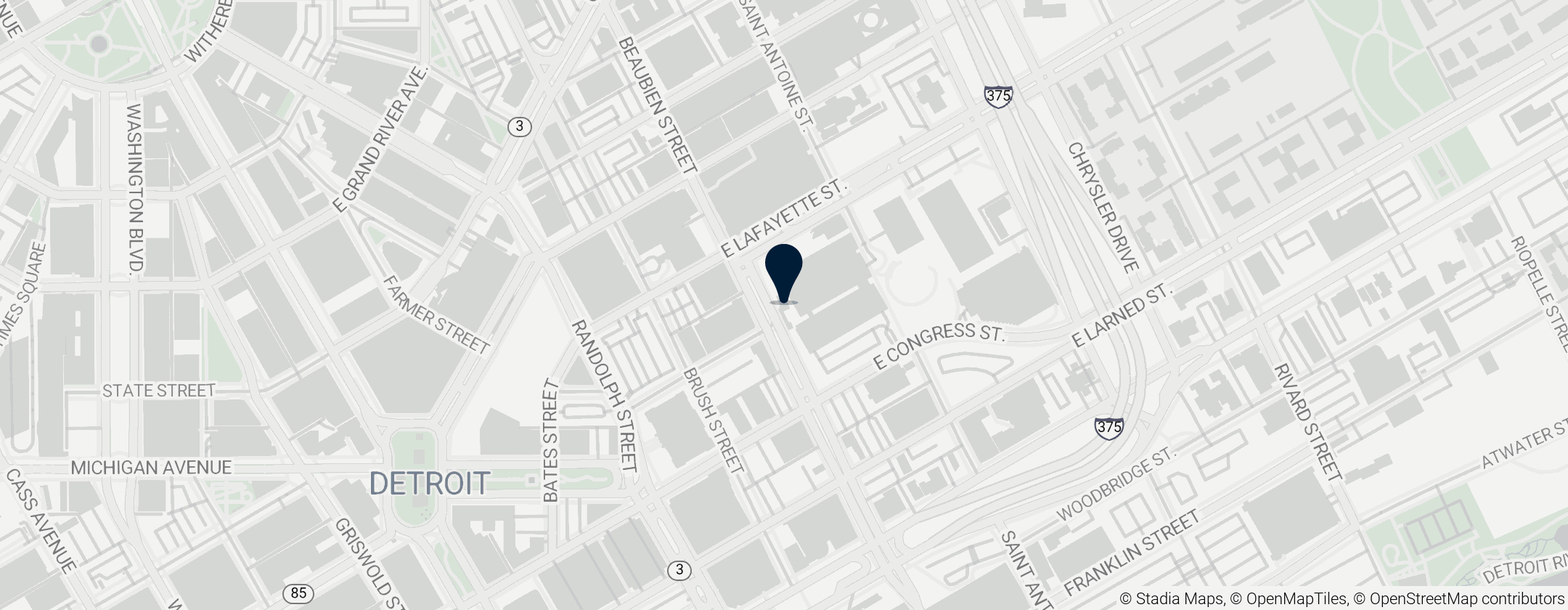 Map of Bricktown station